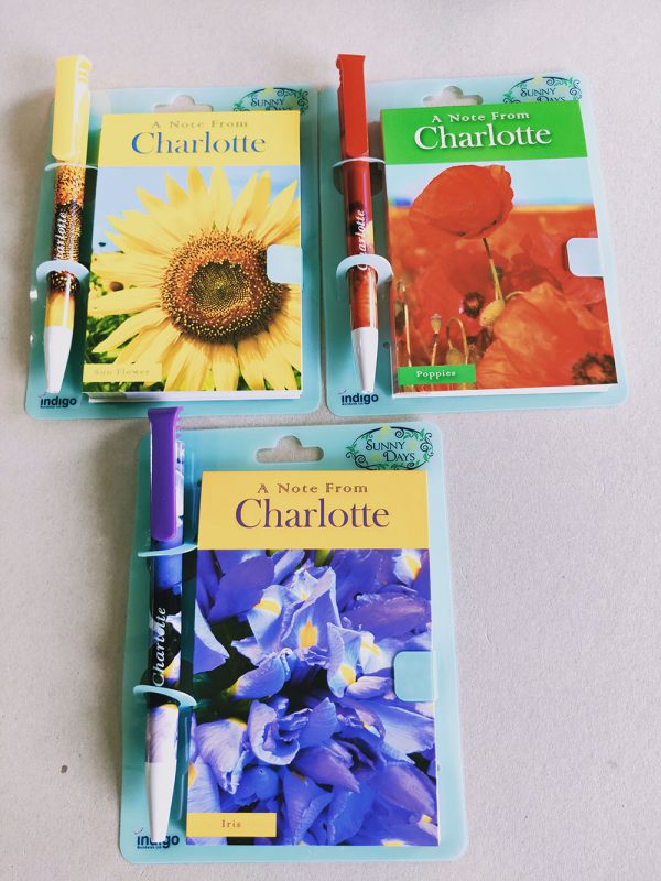 Floral Inspired Personalised Magnetic Notepads & Pens - Image 2